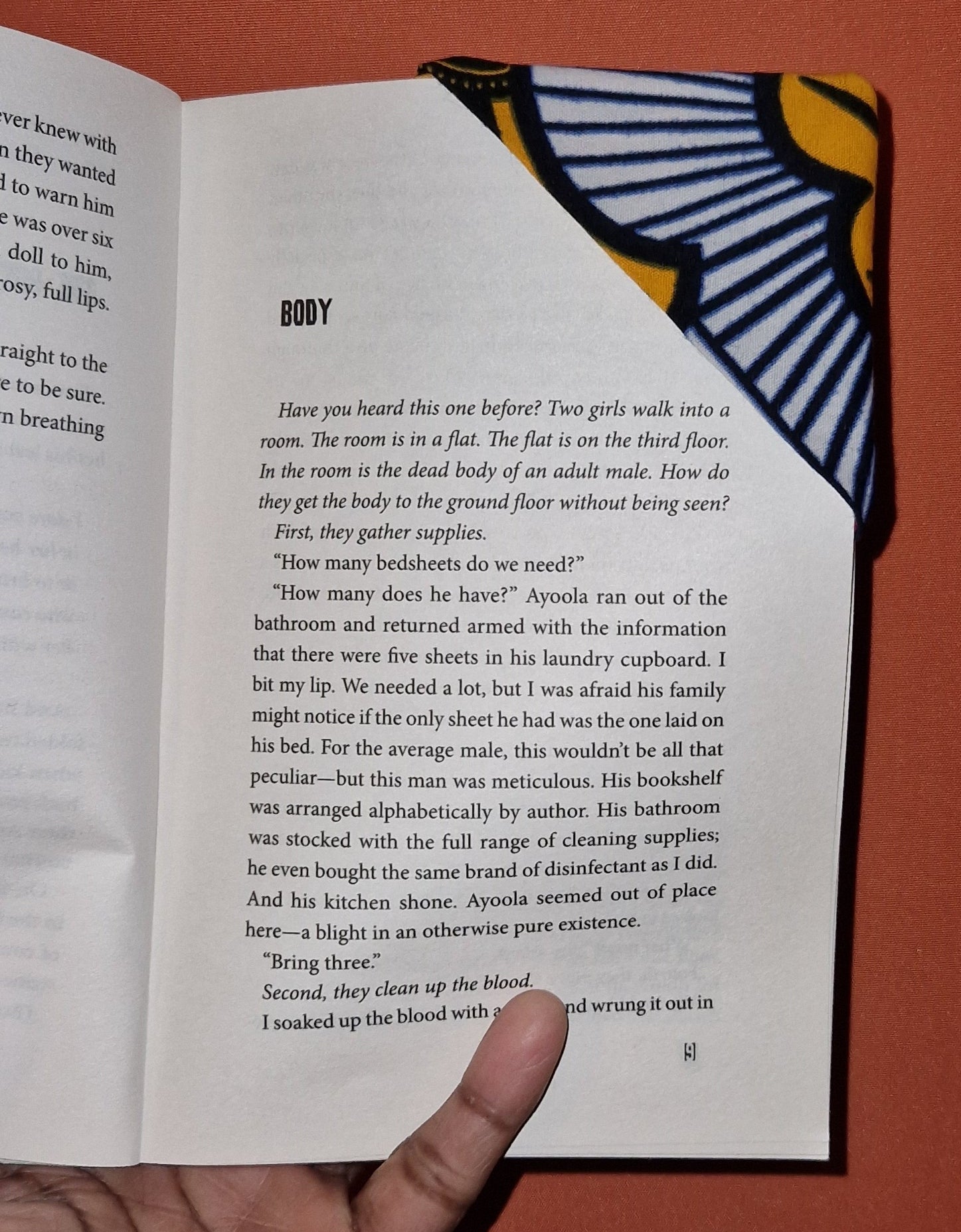 Fabric Corner Bookmark