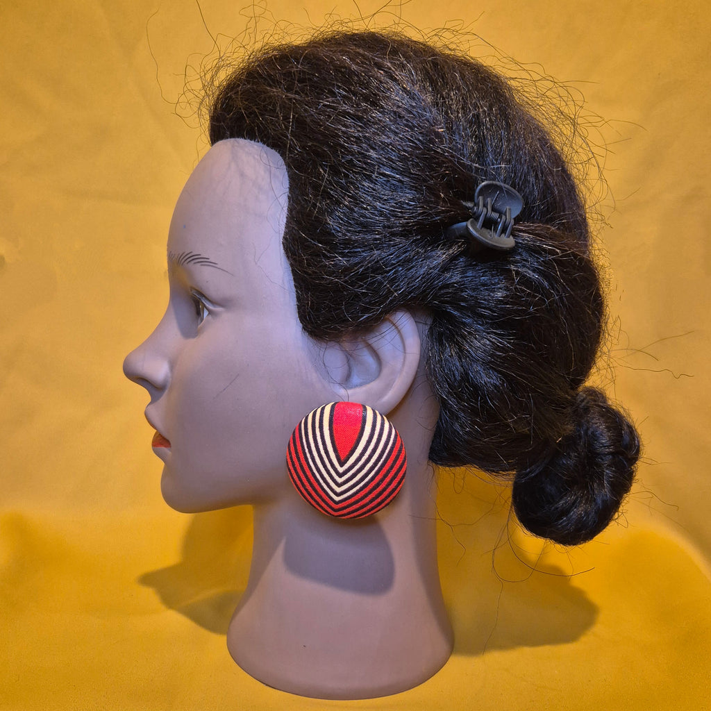 Button Earrings (Studs) (X-Large)
