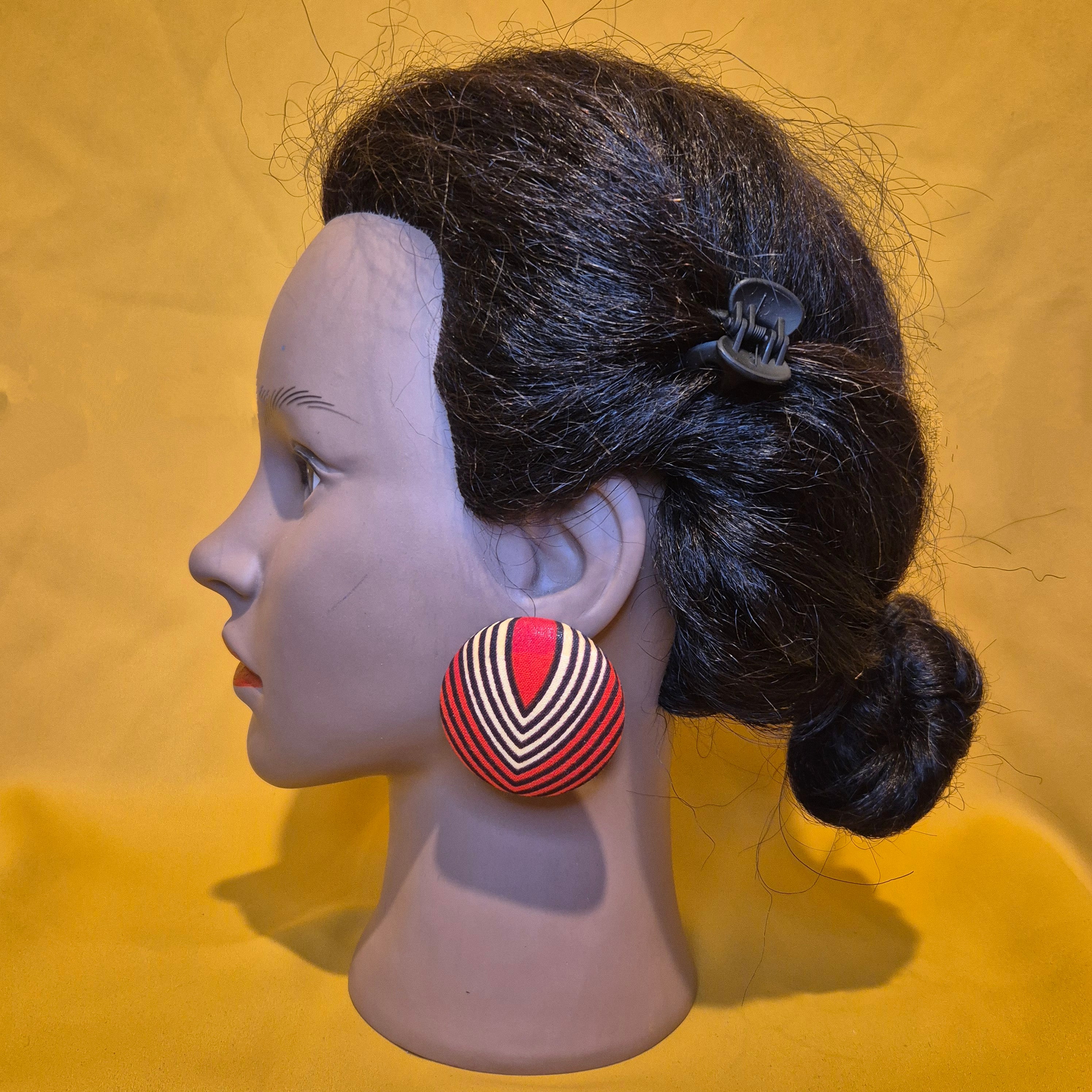Button Earrings (Studs) (X-Large)