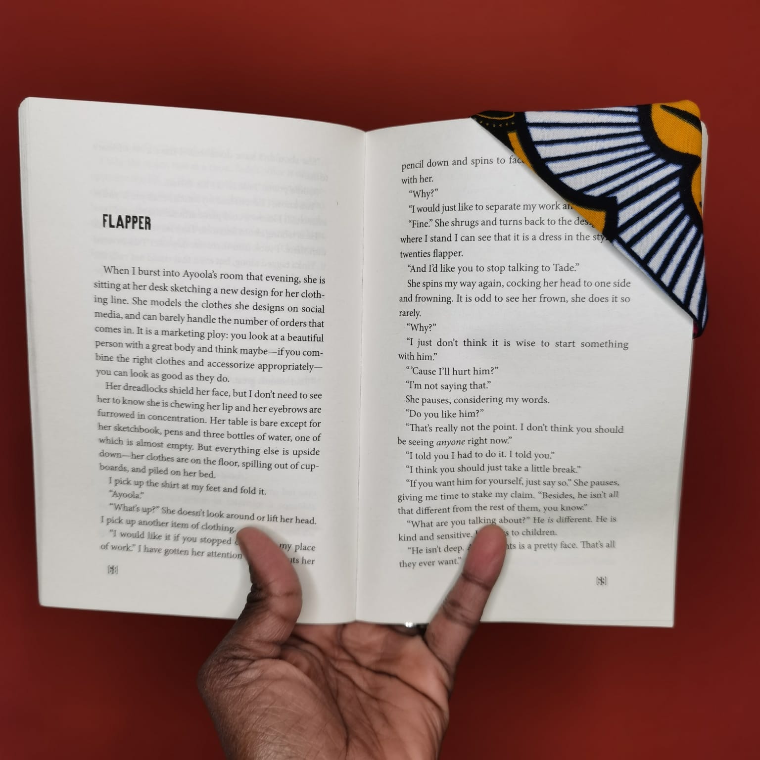 Fabric Corner Bookmark