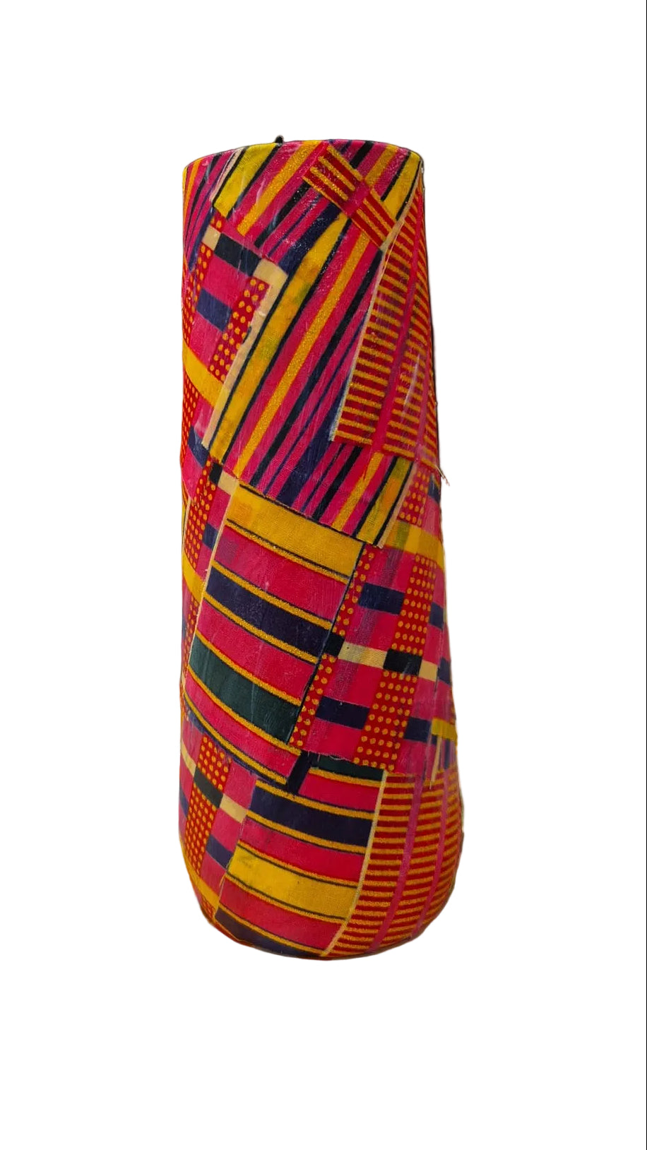 Colourful patterned vase 