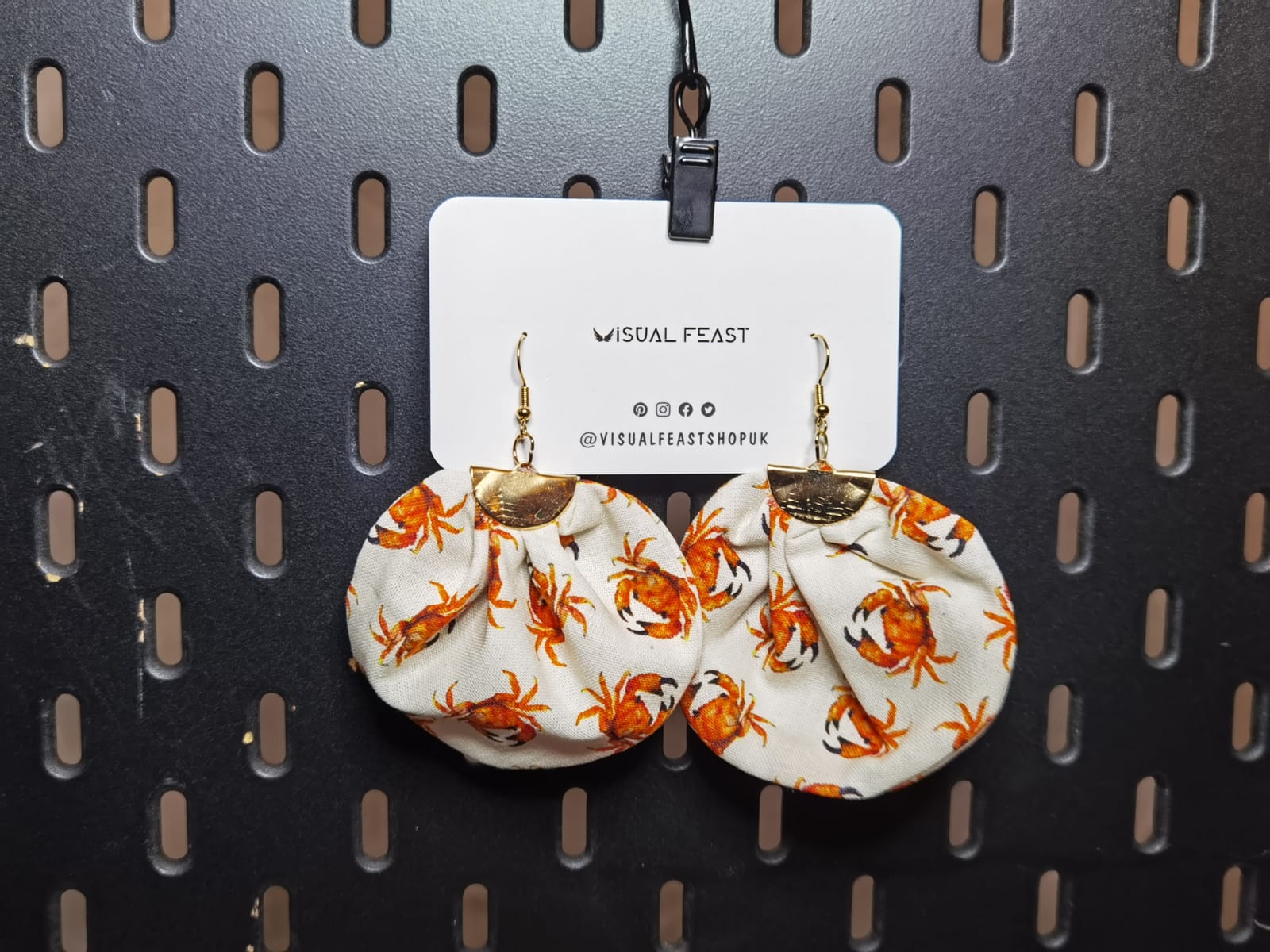Drop Fan Earrings (Large)