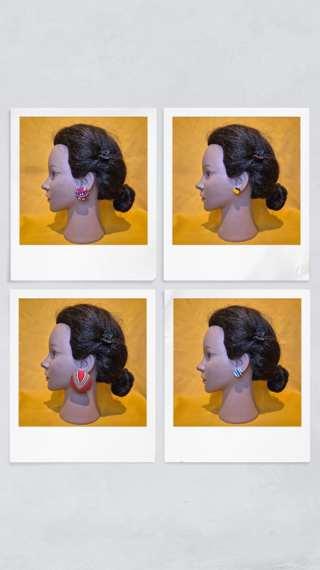 Button Earrings (Clip-On)
