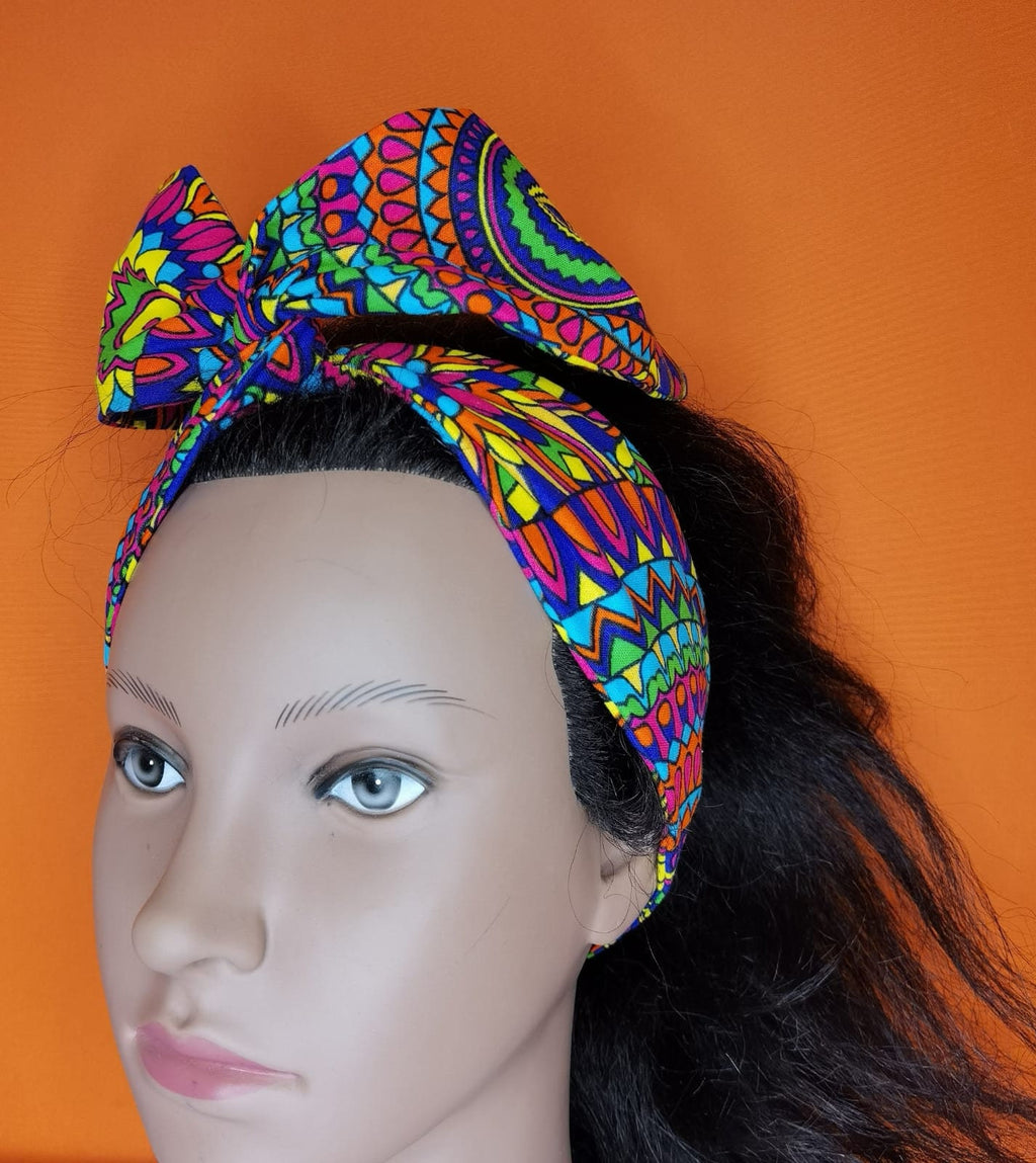 Ankara Fabric Headties (wired), African Wax Print, Various prints available