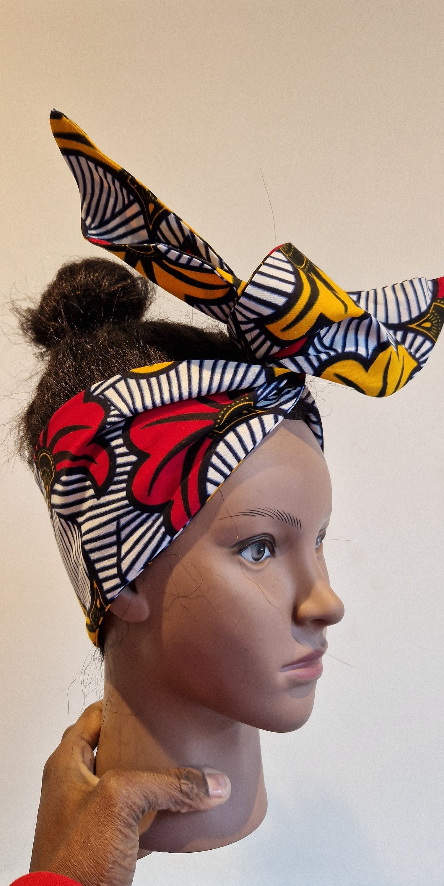Ankara Fabric Headties (wired), African Wax Print, Various prints available
